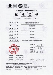 检测仪器报告证书：涂层测厚仪